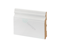Плинтус напольный МДФ белый К-24 Ликорн 127х16 мм