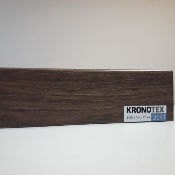 Плинтус МДФ KRONOTEX (Кронотекс) KTEX1 D3591 Дуб Атлас кофейный