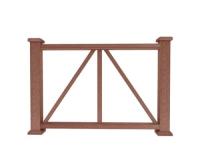 Ограждение из ДПК Е1 Терракот