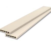 Террасная доска LECOLE Жемчужно-белый (Примерное соответствие RAL/PANTONE 1013 / 7527C)