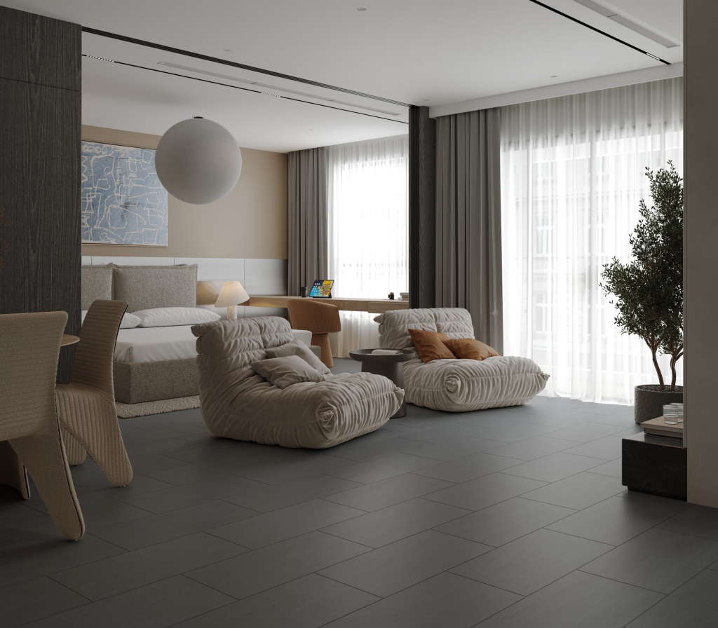 Ламинат Alpine Floor Серый бетон (Concrete Grey) LF402-04