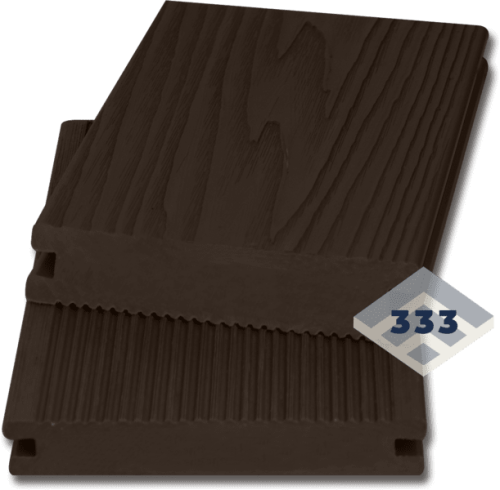 Террасная доска полнотелая Strada Max 3D  25х140 шоколад