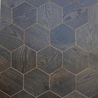 Стеновые панели GoodWood Гексагон Фаска натур Черное масло G07143