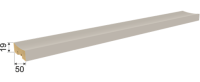 Рейки интерьерные МДФ Планкен Рекесс De Luxe Sandgrau