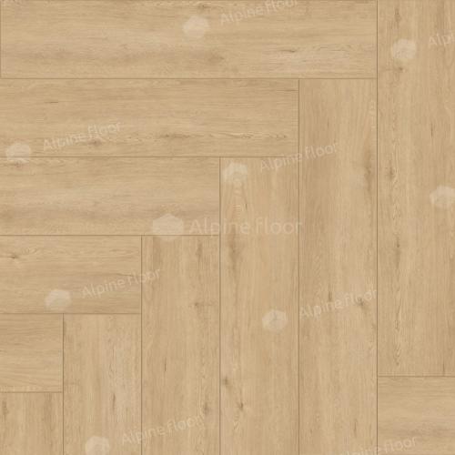 Напольная каменно-полимерная плитка серии ALPINE FLOOR PARQUET LIGHT SPC ламинат Дуб Лесат ЕСО 13-26