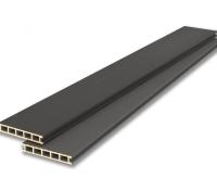 Террасная доска LECOLE Графит (Примерное соответствие RAL/PANTONE 7011 /COL GREY 11C)