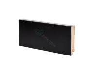 Плинтус напольный МДФ чёрный К-06 Ликорн 80х16 мм