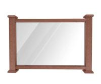 Ограждение из ДПК Н1 (стекло) Терракот