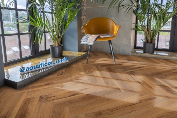 Кварцвиниловая Плитка SPC Aquafloor Space Parquet Light AF4509PQL