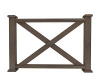 Ограждение из ДПК М1 Коричневый