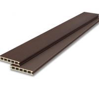 Террасная доска LECOLE Венге (Примерное соответствие RAL/PANTONE 8019 / 438C)