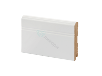 Плинтус напольный МДФ белый К-07 Ликорн 108х16 мм