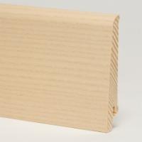 Шпонированный плинтус Pedross ясень беленый прямой со скосом 80х16