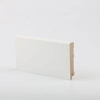 W29-100 мм белый напольный плинтус МДФ