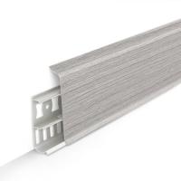 плинтус пвх Деконика D85 253 Ясень серый (ideal Deconika 85х21х2200 мм)