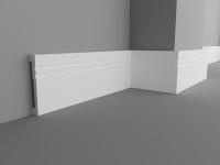 Напольный Плинтус под покраску Marca Bello PN080.12 (80*12*2000мм)