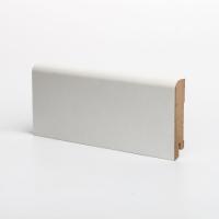 W02-60 мм белый напольный плинтус МДФ