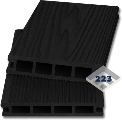 Террасная доска Strada 3D 25x140 черный