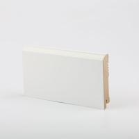 W28-100 мм белый напольный плинтус МДФ