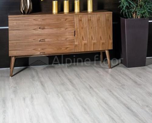 Кварц-виниловая напольная плитка серии ALPINE FLOOR EASY LINE ДУБ СНЕЖНЫЙ ECO 3-14