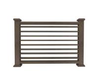 Ограждение из ДПК П1 Коричневый