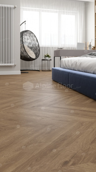 Кварц-виниловая напольная плитка серии ALPINE FLOOR EASY LINE ФРАНЦУЗСКАЯ ЕЛОЧКА ECO 3-25