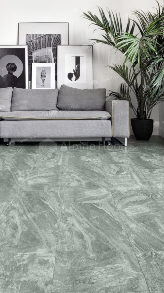 Кварц-виниловая напольная плитка серии ALPINE FLOOR LIGHT STONE Хэмпшир ECO-15-11