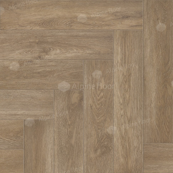 Напольная каменно-полимерная плитка серии ALPINE FLOOR PARQUET LIGHT SPC ламинат МАКАДАМИЯ ЕСО 13-10