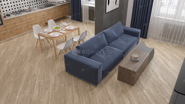 Кварц-виниловая напольная плитка серии ALPINE FLOOR SEQUOIA Секвойя Коньячная ЕСО 6-2 LVT