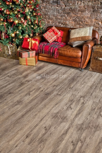 Кварц-виниловая напольная плитка серии ALPINE FLOOR GRAND SEQUOIA LVT LVT ламинат Венге Грей ECO 11-802