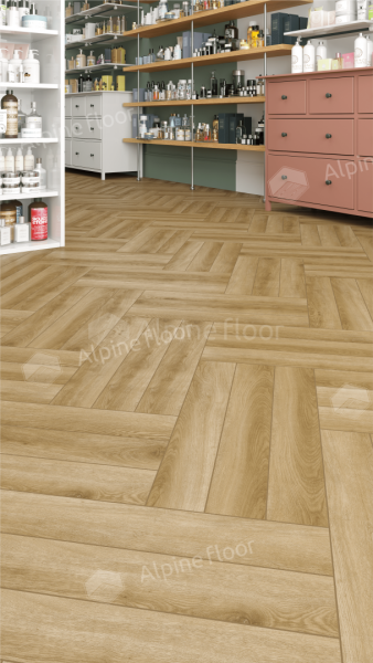 Ламинат ALPINE FLOOR коллекции Herringbone 8 Ламинат Дуб Эльзас LF102-2