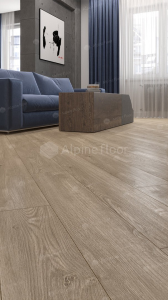 Кварц-виниловая напольная плитка серии ALPINE FLOOR SEQUOIA Секвойя Коньячная ЕСО 6-2 LVT