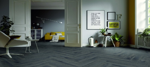 Ламинат KRONOTEX (Кронотекс) HERRINGBONE Pristige OAK Grey / Дуб Престиж Серый D 4167