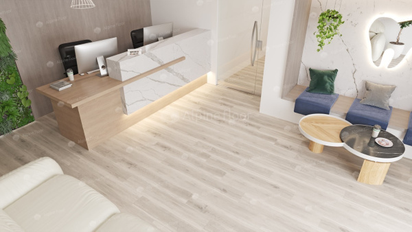 Кварц-виниловая напольная плитка серии ALPINE FLOOR ULTRA ДУБ ПОЛЯРНЫЙ ECO 5-19
