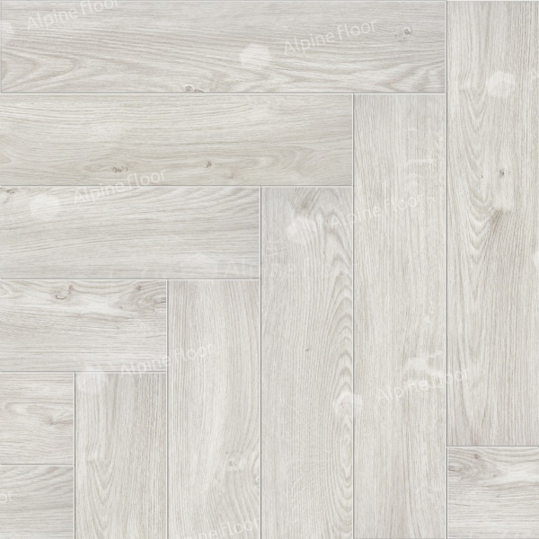 Напольная каменно-полимерная плитка серии ALPINE FLOOR PARQUET LIGHT SPC ламинат СНЕЖНЫЙ ЕСО 13-11