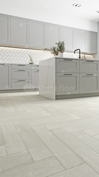 Напольная каменно-полимерная плитка серии ALPINE FLOOR PARQUET LIGHT SPC ламинат ЗИМНИЙ ЛЕС ЕСО 13-6