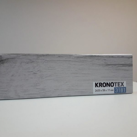 Плинтус МДФ KRONOTEX (Кронотекс) KTEX1 D3181 Дуб Рип белый