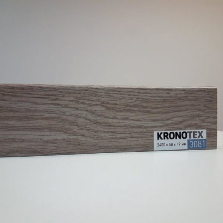 Плинтус МДФ KRONOTEX (Кронотекс) KTEX1 D3081 Дуб Эверест серебро