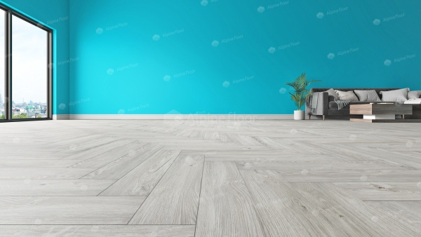 Напольная каменно-полимерная плитка серии ALPINE FLOOR PARQUET LIGHT SPC ламинат СНЕЖНЫЙ ЕСО 13-11